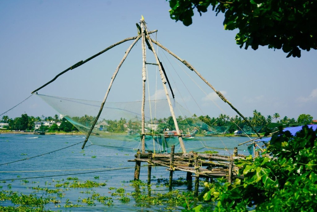 South India – בדרך התבלינים – רשתות דיג מסורתיות בקרלה